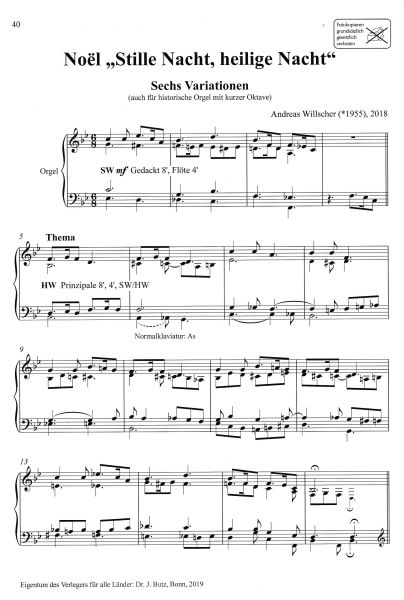 Variationen Stille Nacht